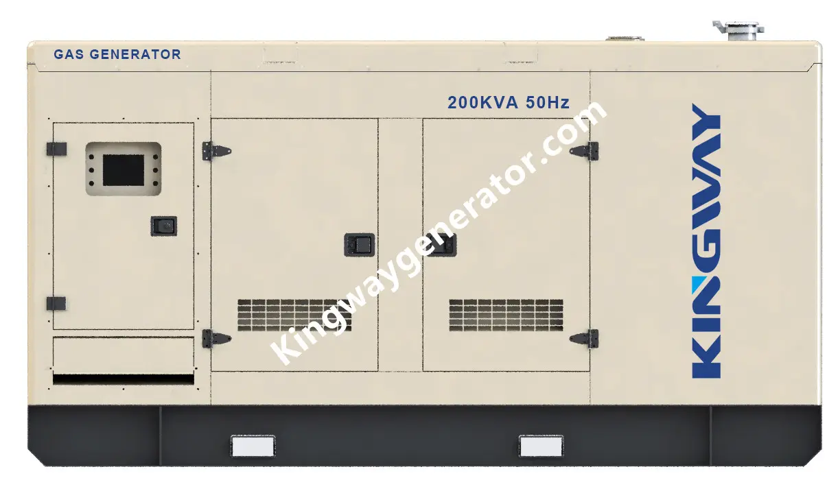 200KVA Natural Gás Silent Generator Set