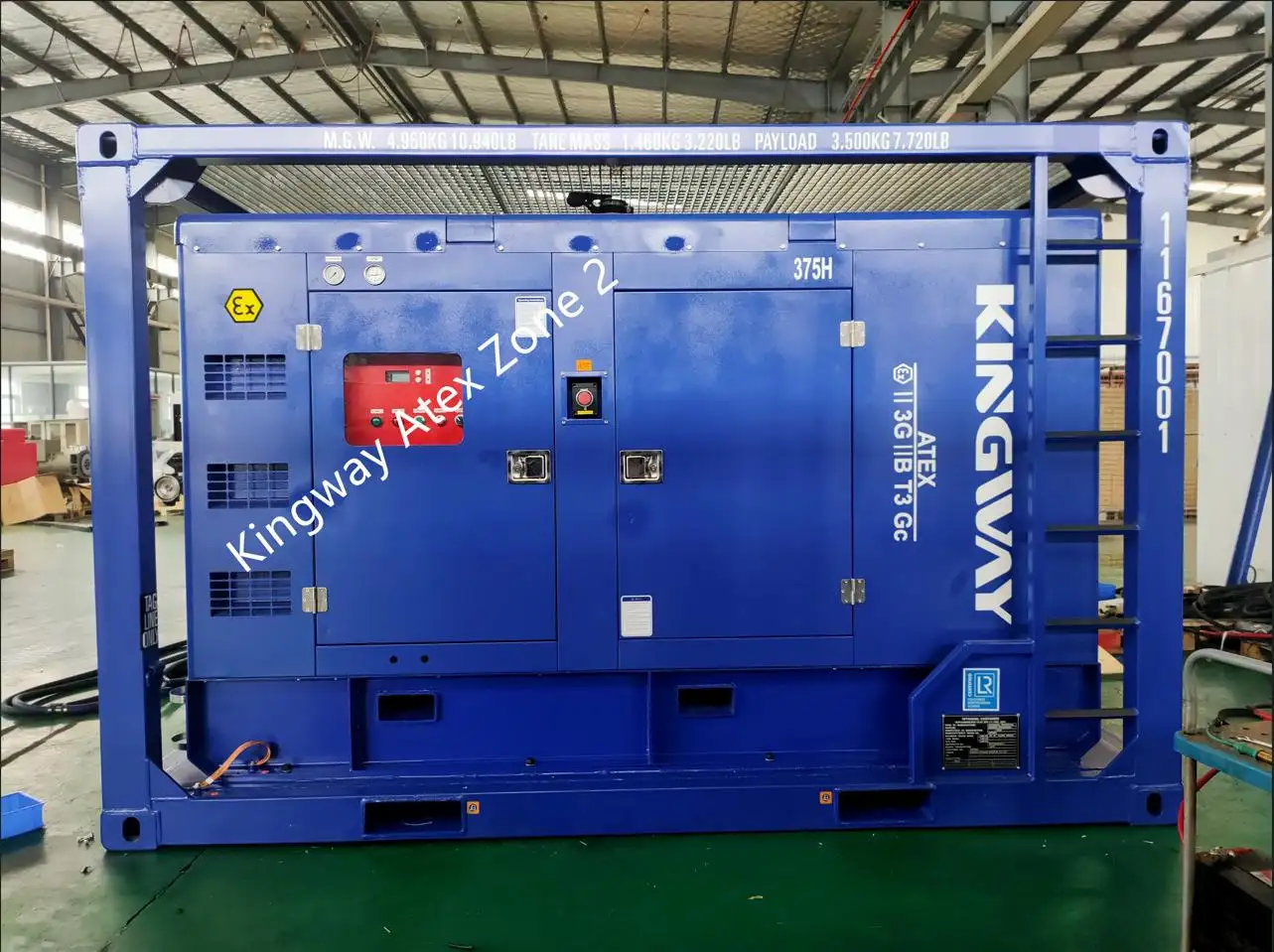 Kingway Atex Certified Zone 2 Explosion Proof Air Compressor Delivered to Client