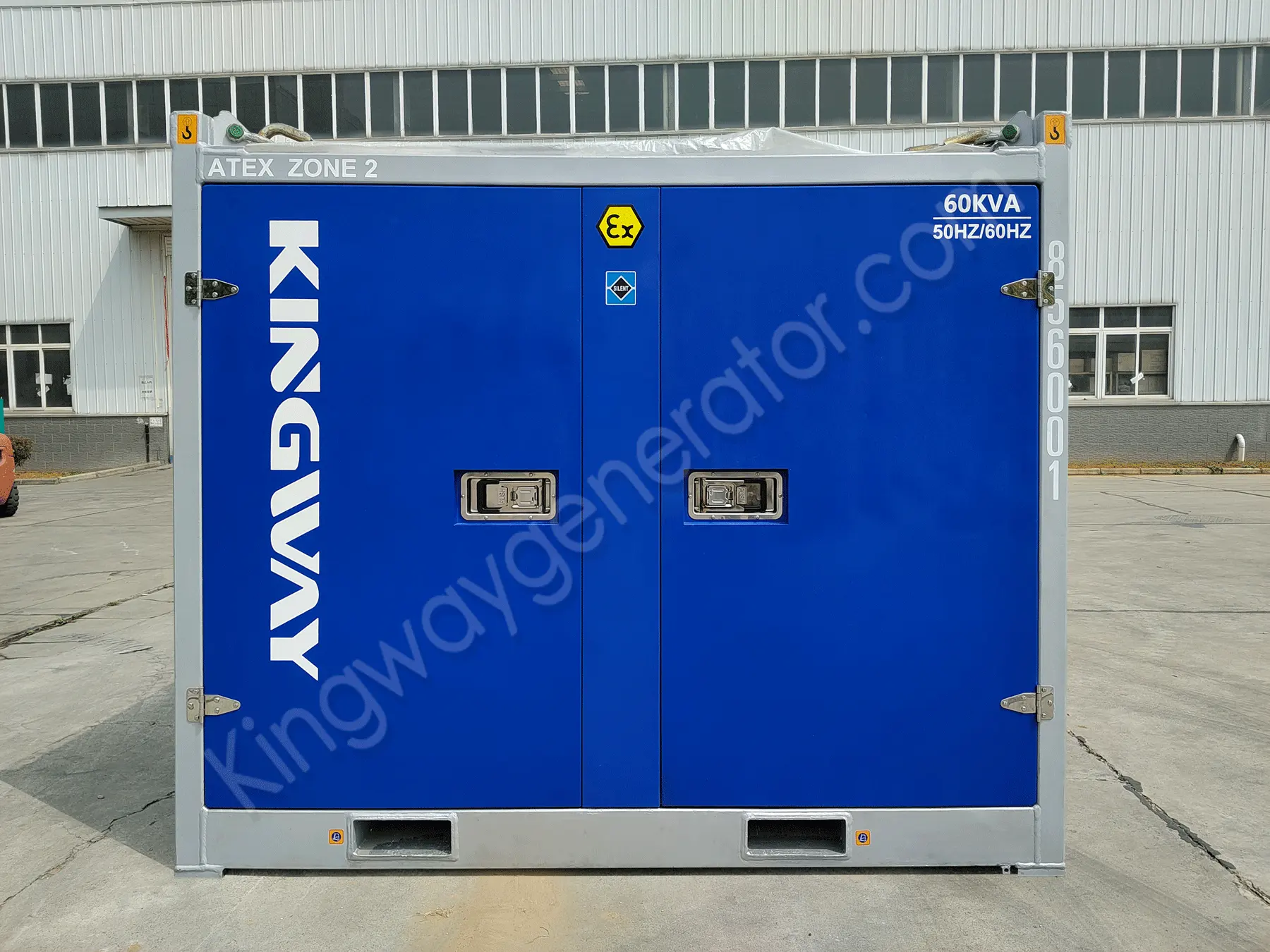 Compact Design with light weight 60KVA Zone 2 Explosion Proof Generator Set ( DNV Lifing Frame & Silent Canopy Integrated Design )