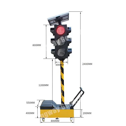 China Factory 4-Richtung Portable Traffic Signal Light with Low Price