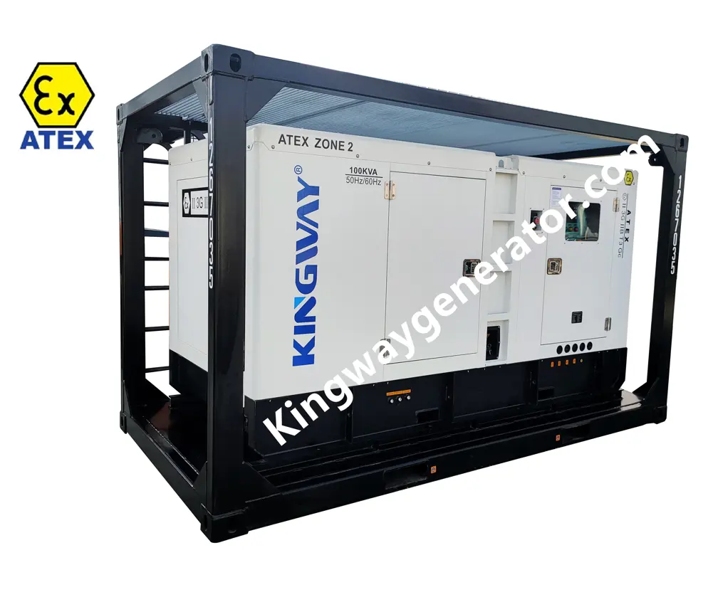 Kingway ATEX Explosion Proof 190CFM Zone 2 Hazardous Area Diesel Altas Copco Air Compressor