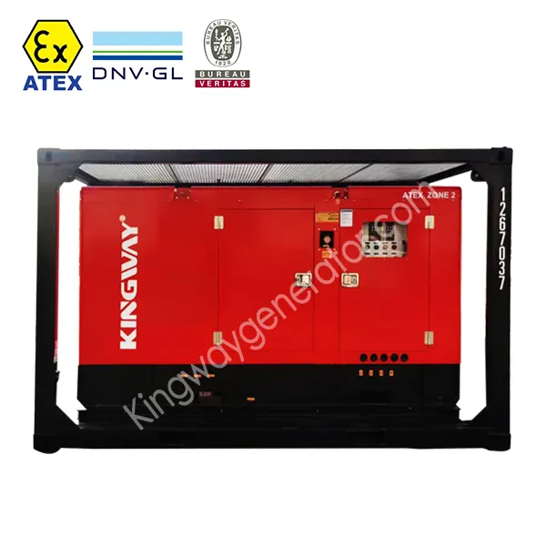 Kingway Atex Zone 2 Ex proof 200KVA Cummins Engine Generator with DNV certificate Standards lifting