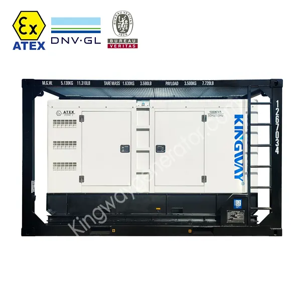 ATEX 60KVA 2 منطقة الخطر انفجار مولدات الديزل المورد